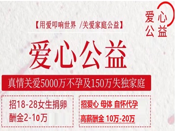中方捐卵助孕生子 爱心志愿者招募